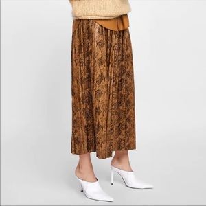Zara Snakeskin Skirt